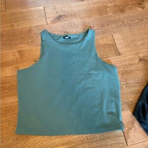 Express Green Sleeveless Blouse